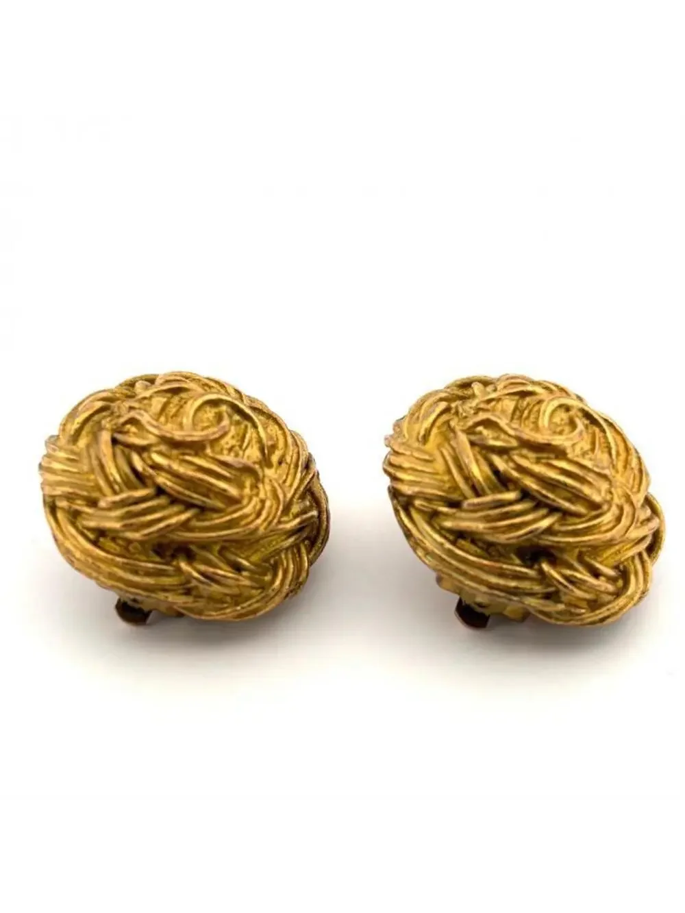 Chanel Cc Logo Clip-On Earrings Metal #247074C57B